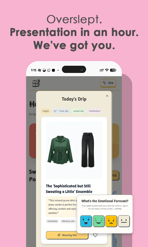 Daily Drip - your personal daily outfit generator